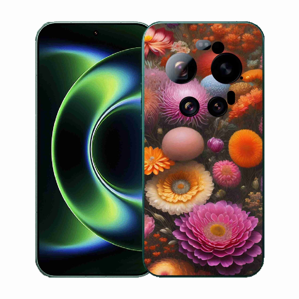 Gelový kryt mmCase na Xiaomi 17 Ultra - květinová kompozice