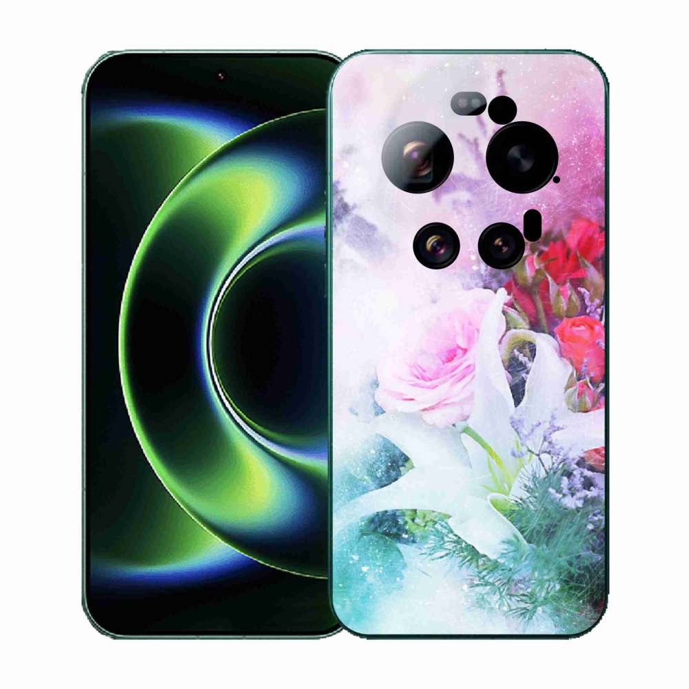 Gelový kryt mmCase na Xiaomi 17 Ultra - květiny 4