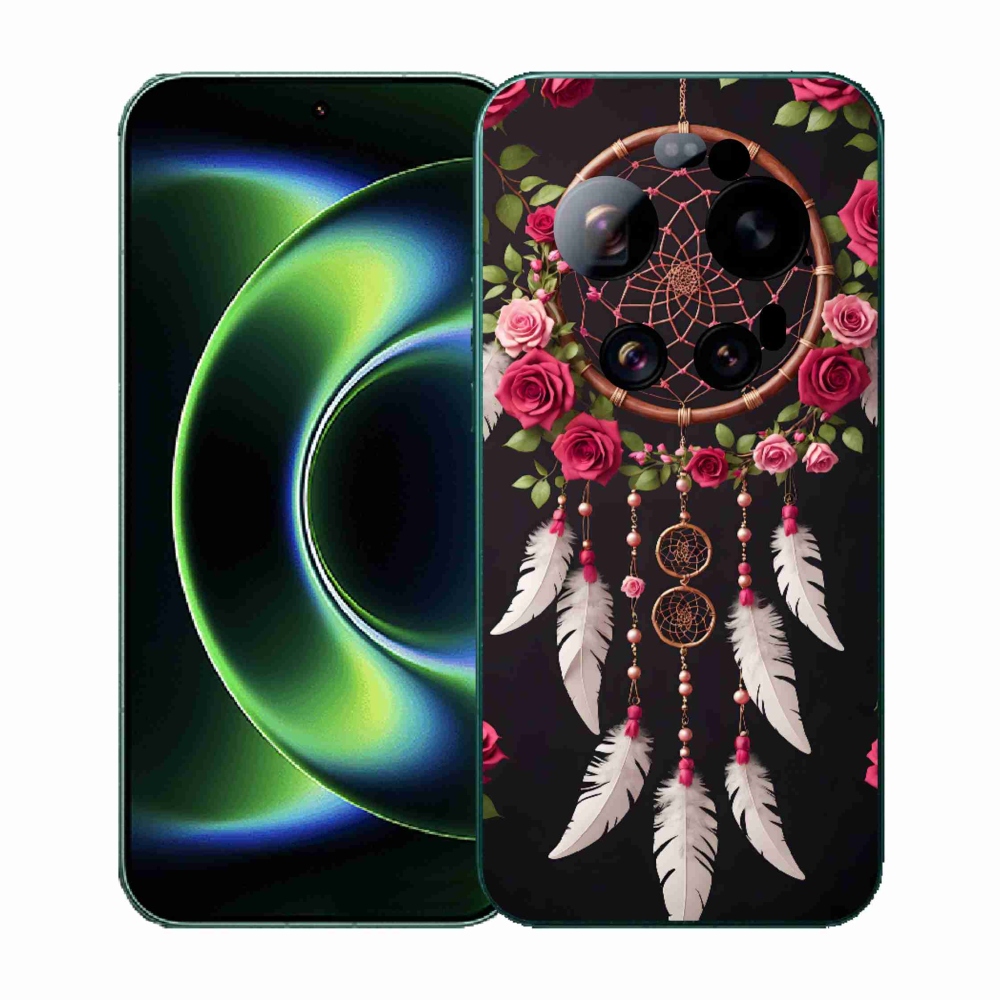 Gelový kryt mmCase na Xiaomi 17 Ultra - lapač snů s růžemi