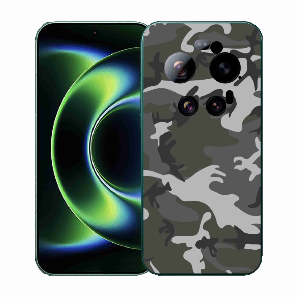 Gelový kryt mmCase na Xiaomi 17 Ultra - maskáčový vzor