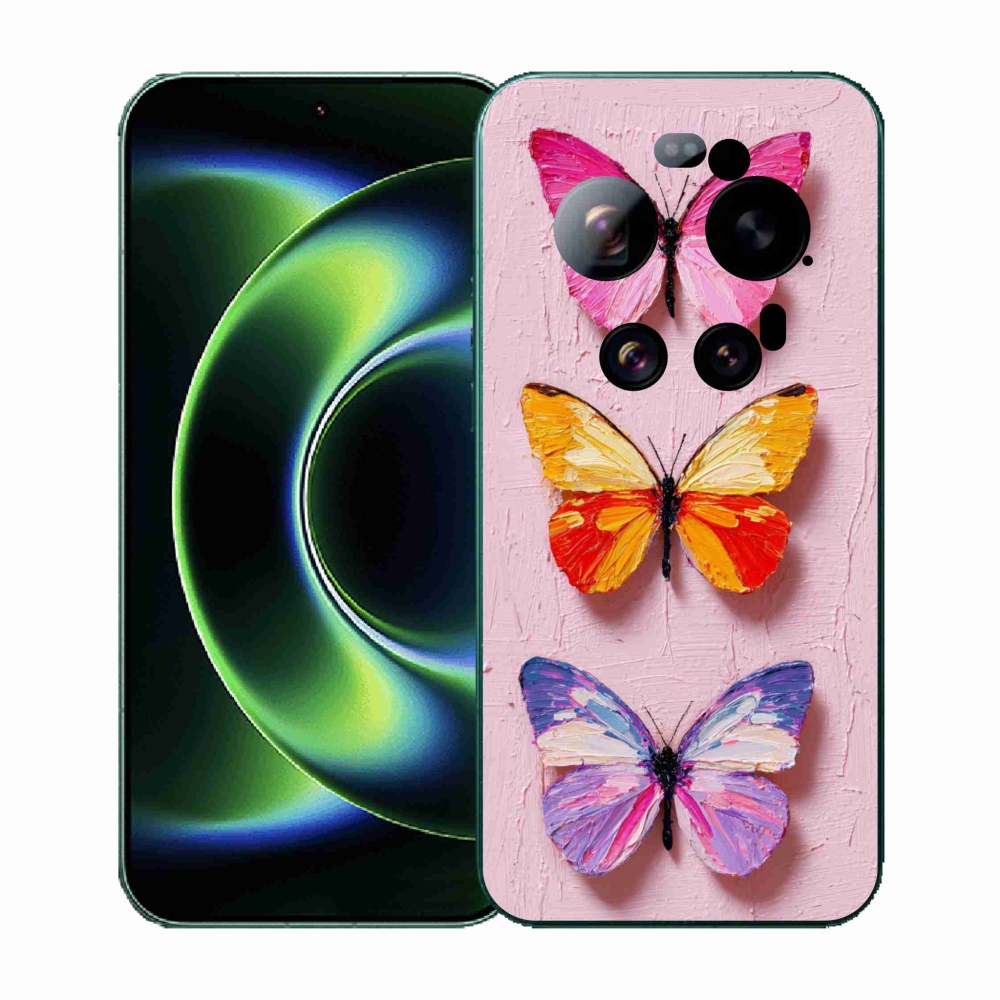 Gelový kryt mmCase na Xiaomi 17 Ultra - motýlí trojice