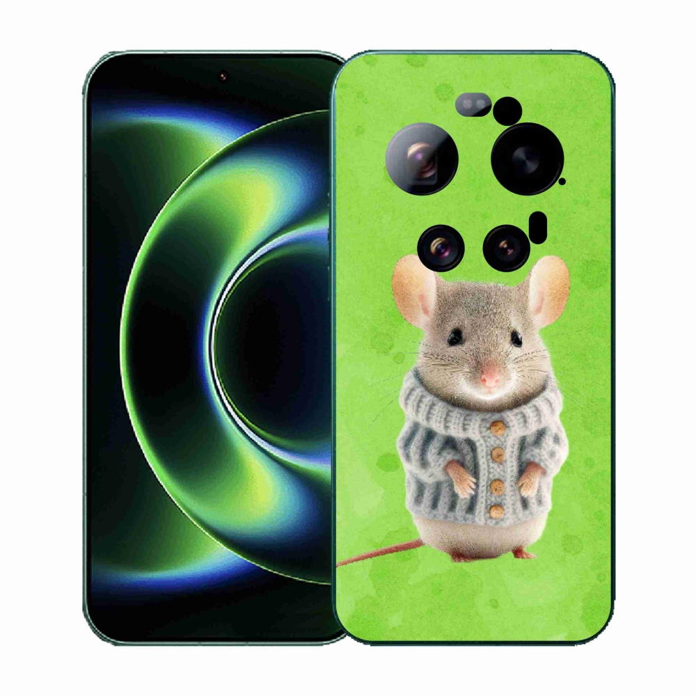 Gelový kryt mmCase na Xiaomi 17 Ultra - myška ve svetru