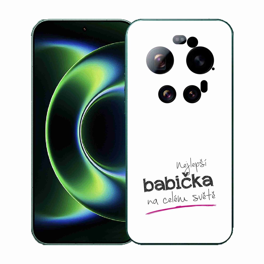 Gelový kryt mmCase na Xiaomi 17 Ultra - nejlepší babička 4 bílé pozadí