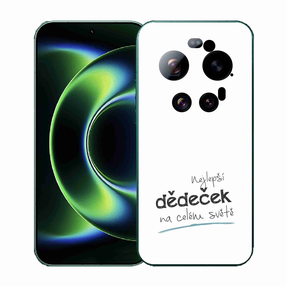 Gelový kryt mmCase na Xiaomi 17 Ultra - nejlepší dědeček 3 bílé pozadí