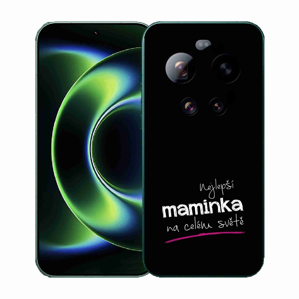 Gelový kryt mmCase na Xiaomi 17 Ultra - nejlepší maminka 4 černé pozadí