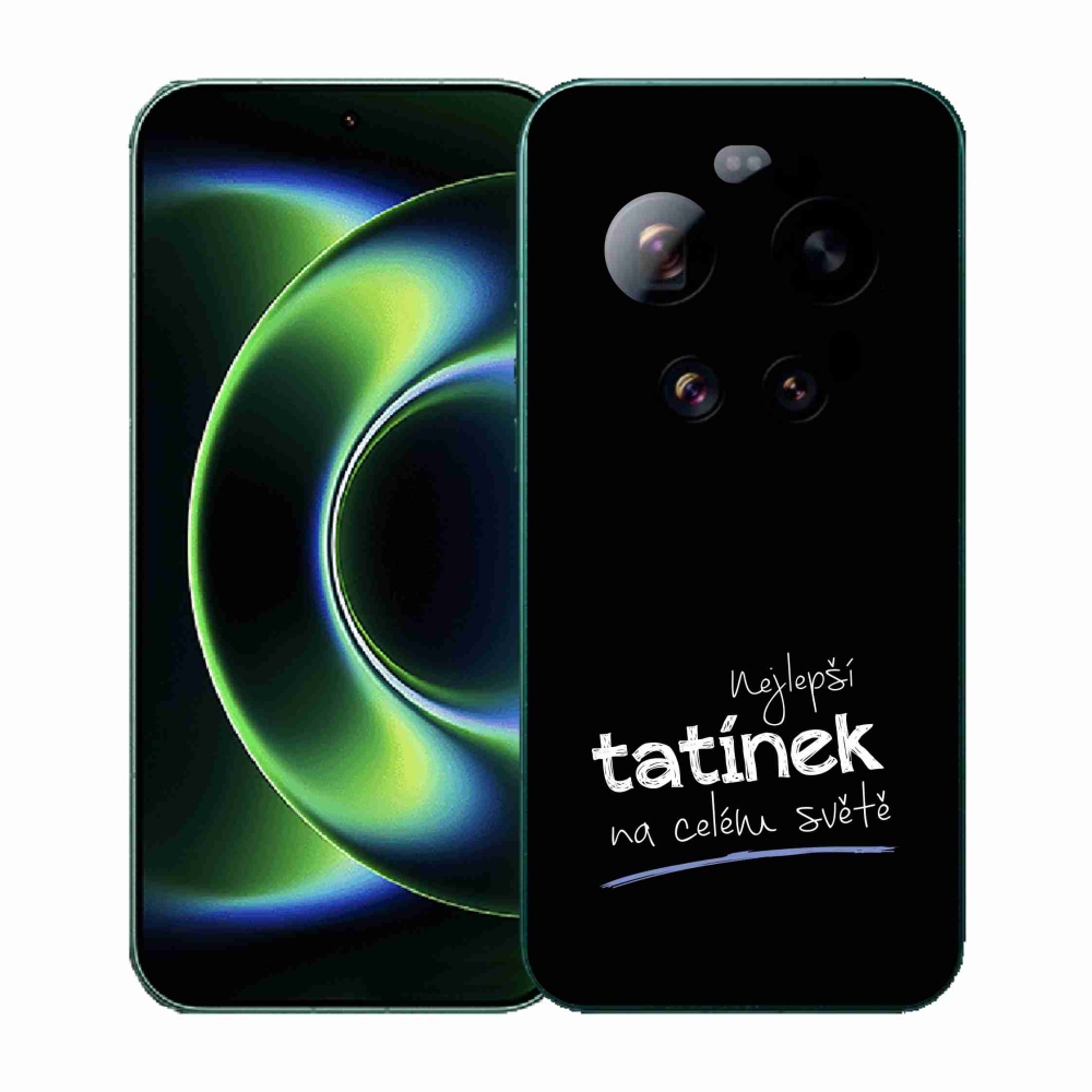 Gelový kryt mmCase na Xiaomi 17 Ultra - nejlepší tatínek 4 černé pozadí