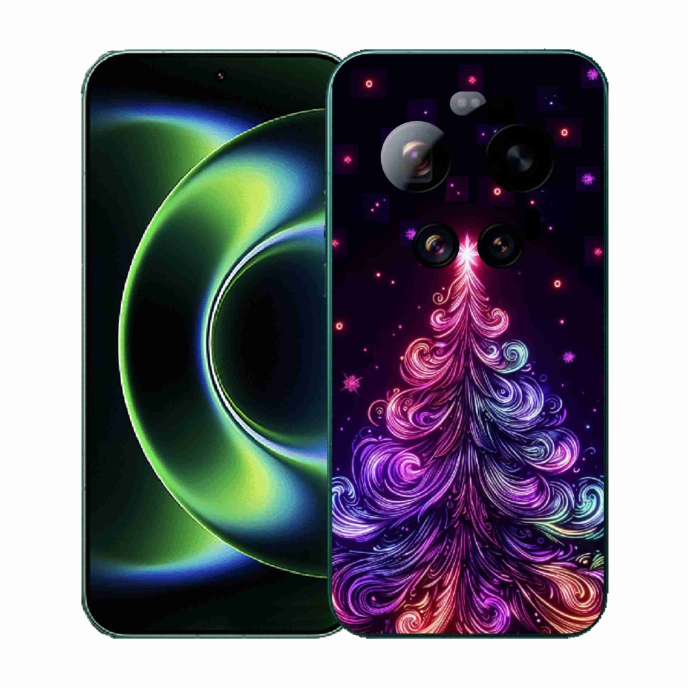 Gelový kryt mmCase na Xiaomi 17 Ultra - neonový vánoční stromek 1