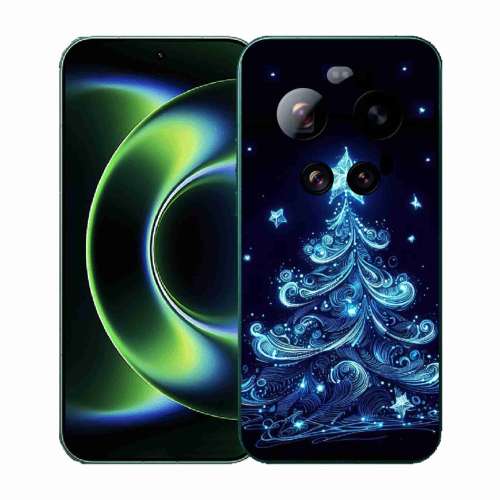 Gelový kryt mmCase na Xiaomi 17 Ultra - neonový vánoční stromek 4
