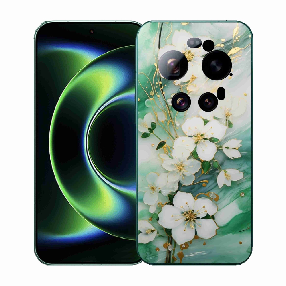 Gelový kryt mmCase na Xiaomi 17 Ultra - něžné květy