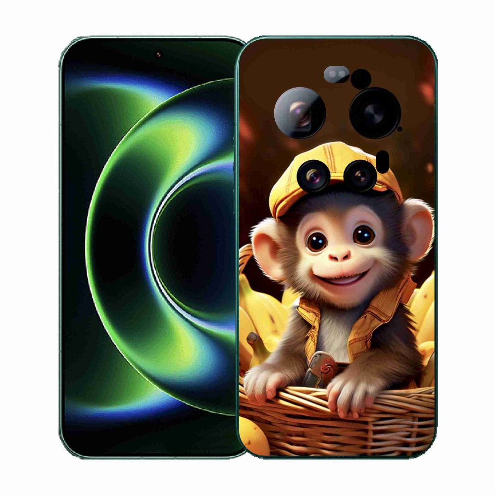 Gelový kryt mmCase na Xiaomi 17 Ultra - opice v košíku