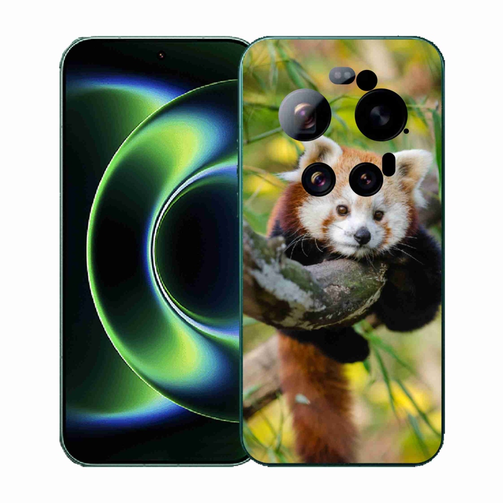 Gelový kryt mmCase na Xiaomi 17 Ultra - panda červená