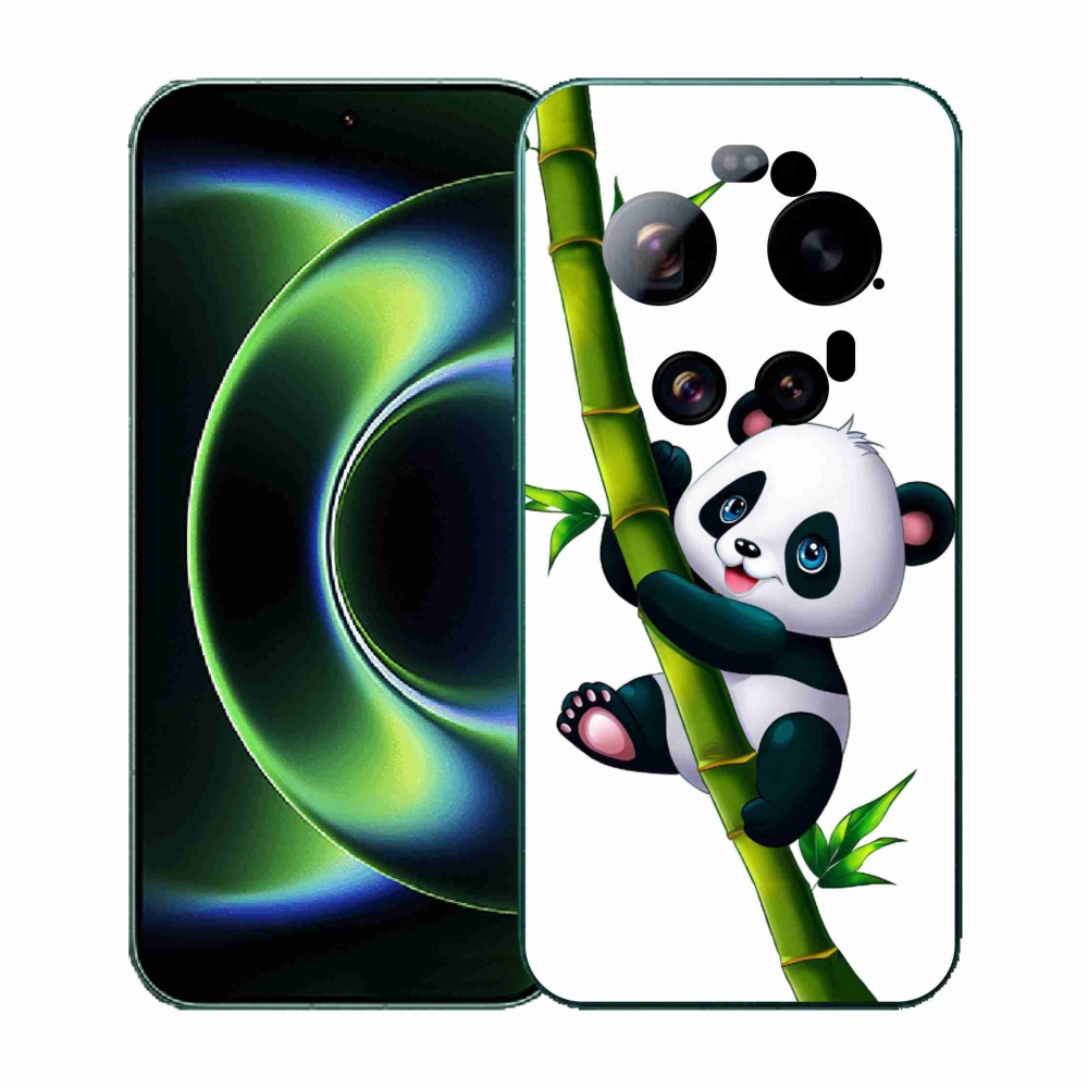Gelový kryt mmCase na Xiaomi 17 Ultra - panda na bambusu