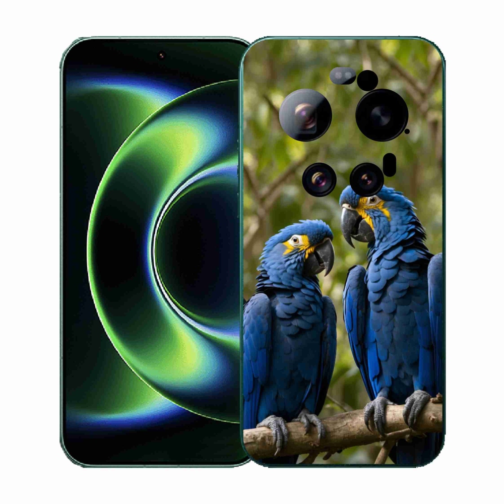 Gelový kryt mmCase na Xiaomi 17 Ultra - papouščí duo