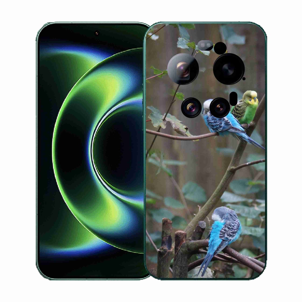 Gelový kryt mmCase na Xiaomi 17 Ultra - papoušci na větvi