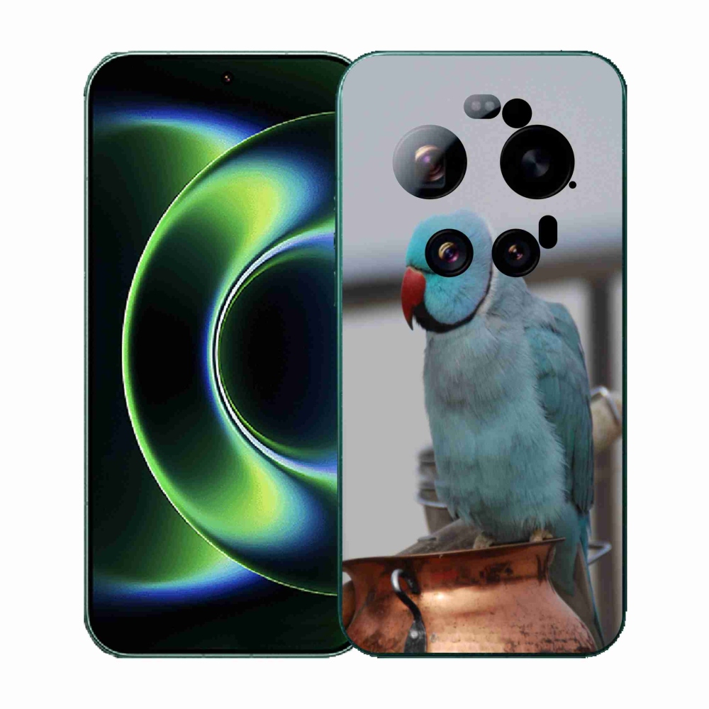 Gelový kryt mmCase na Xiaomi 17 Ultra - papoušek alexandr modrý