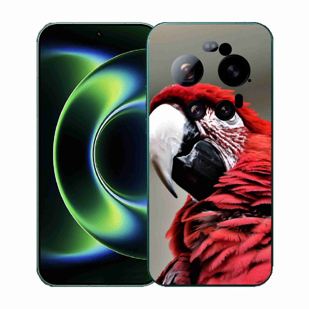 Gelový kryt mmCase na Xiaomi 17 Ultra - papoušek ara červený