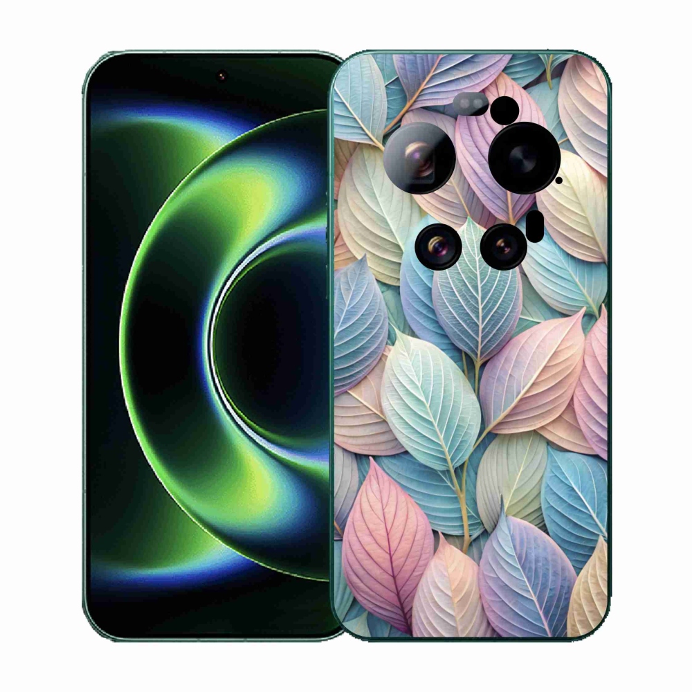 Gelový kryt mmCase na Xiaomi 17 Ultra - pastelové listy