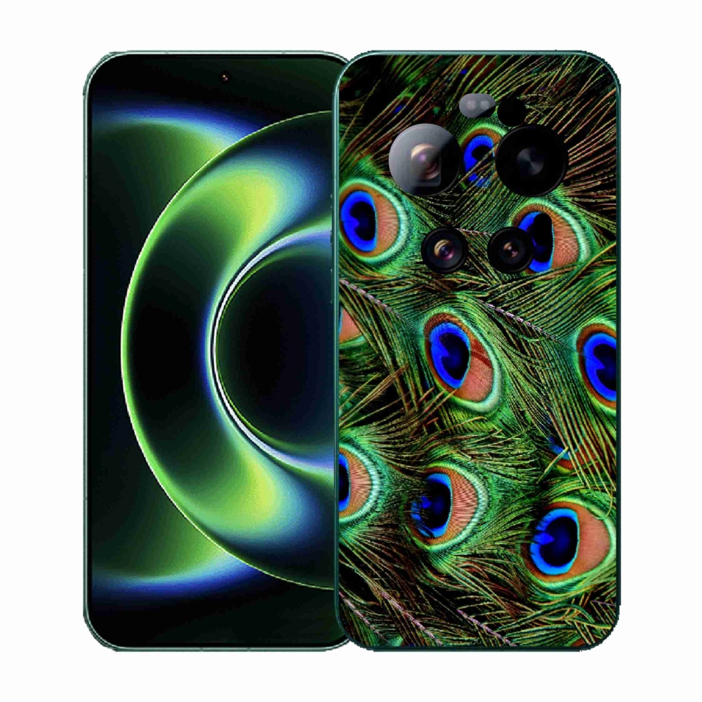 Gelový kryt mmCase na Xiaomi 17 Ultra - paví peří