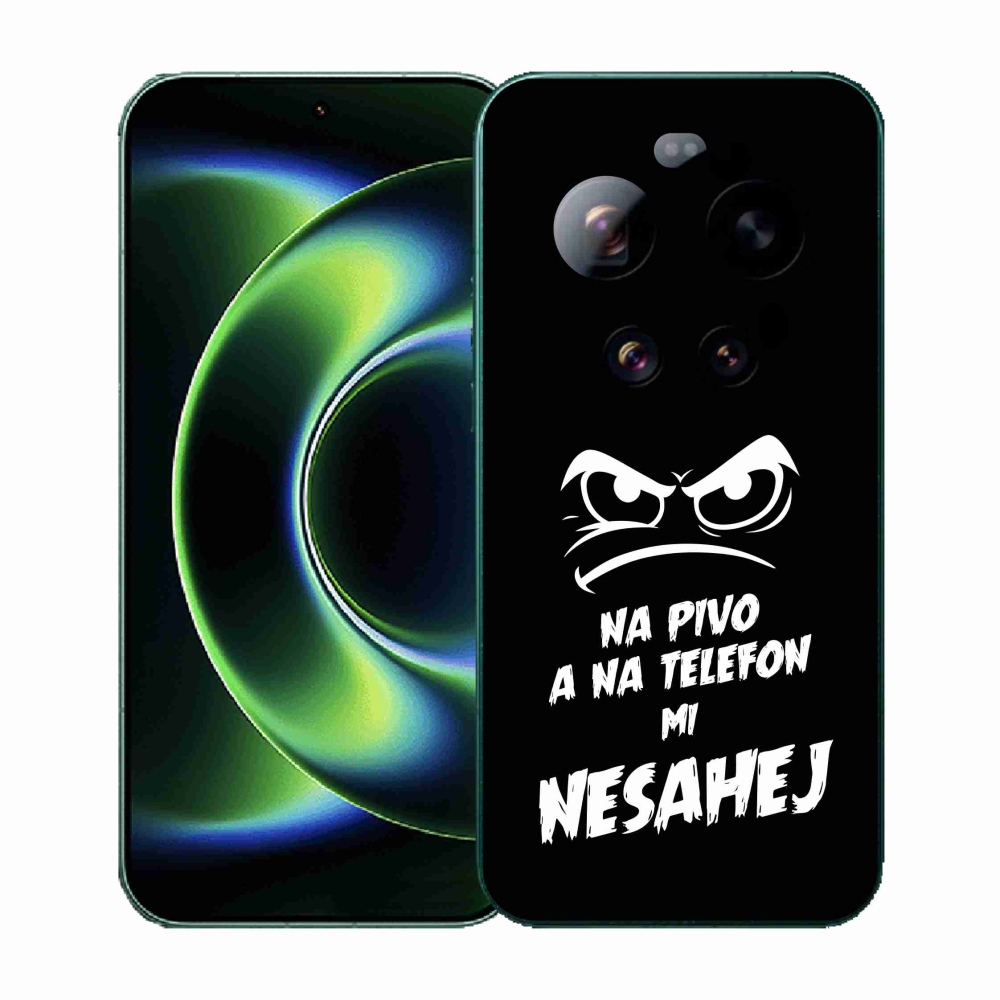 Gelový kryt mmCase na Xiaomi 17 Ultra - pivní motiv 2 černé pozadí