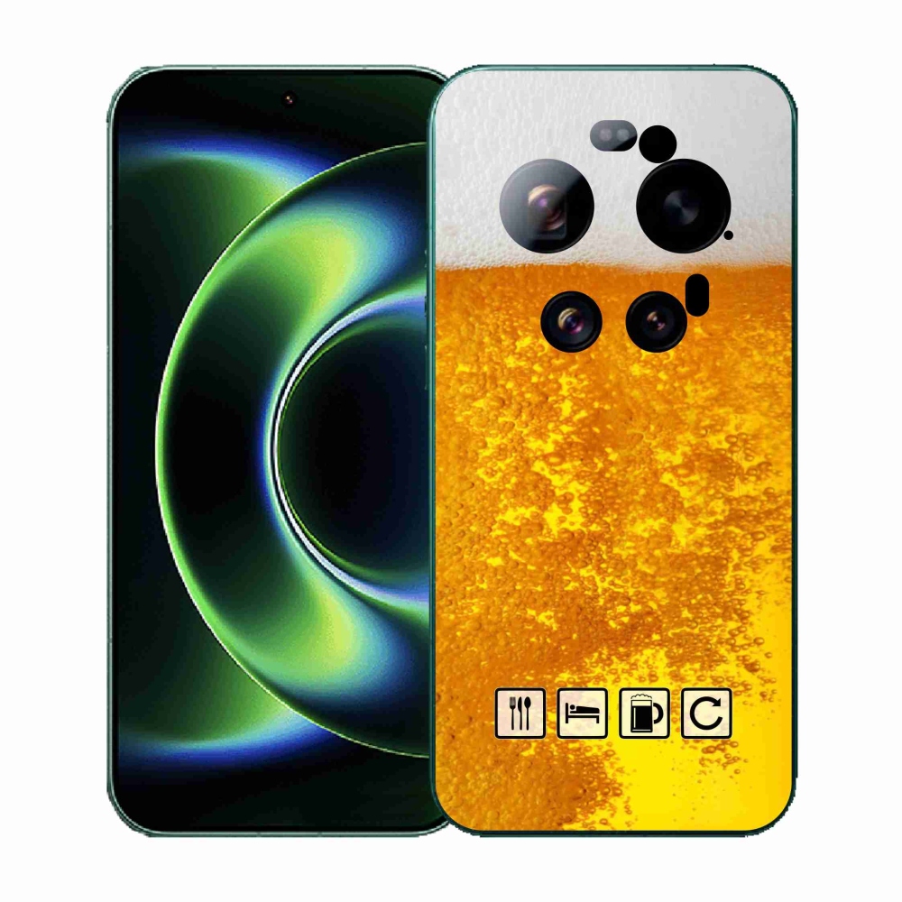 Gelový kryt mmCase na Xiaomi 17 Ultra - pivní motiv 3