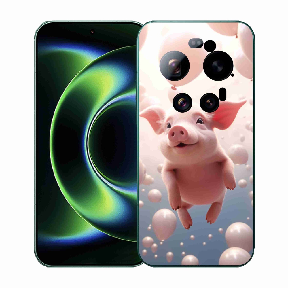 Gelový kryt mmCase na Xiaomi 17 Ultra - prasátko s balónky