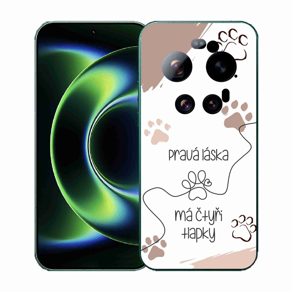 Gelový kryt mmCase na Xiaomi 17 Ultra - psí motiv 1 bílé pozadí