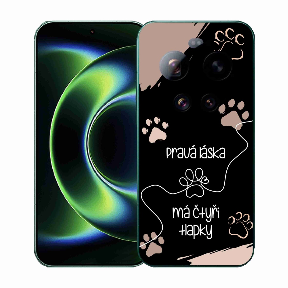 Gelový kryt mmCase na Xiaomi 17 Ultra - psí motiv 1 černé pozadí