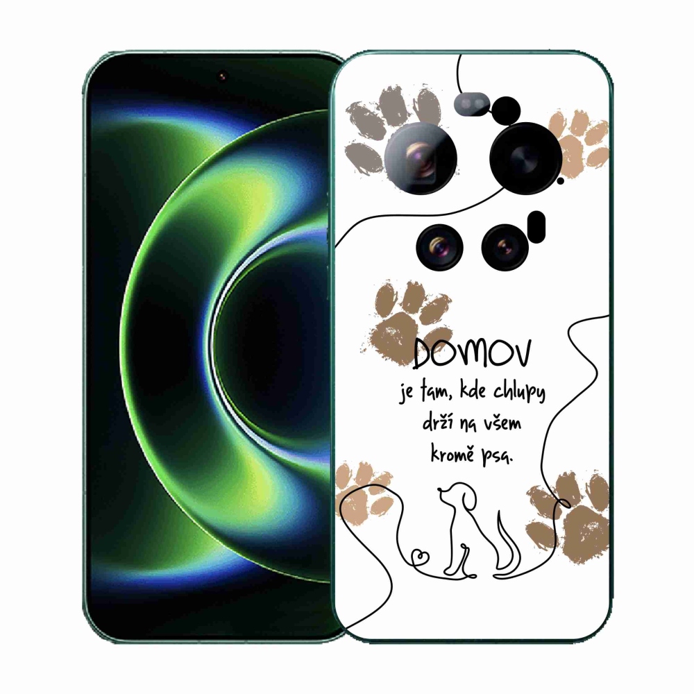 Gelový kryt mmCase na Xiaomi 17 Ultra - psí motiv bílé pozadí
