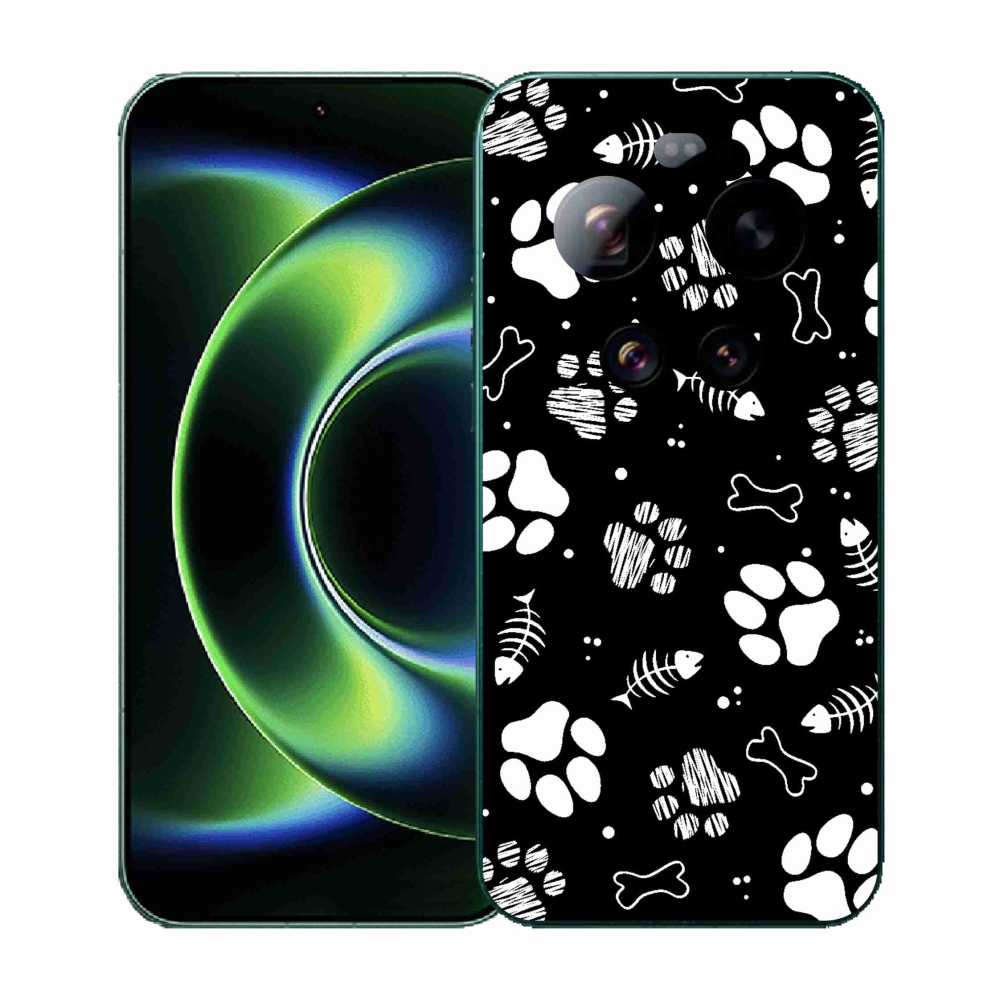 Gelový kryt mmCase na Xiaomi 17 Ultra - psí tlapky