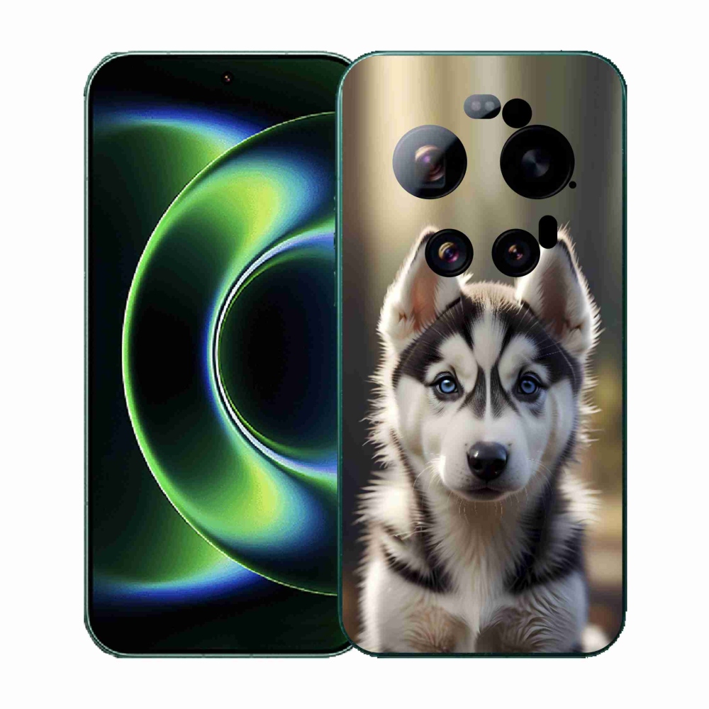 Gelový kryt mmCase na Xiaomi 17 Ultra - roztomilý sibiřský husky