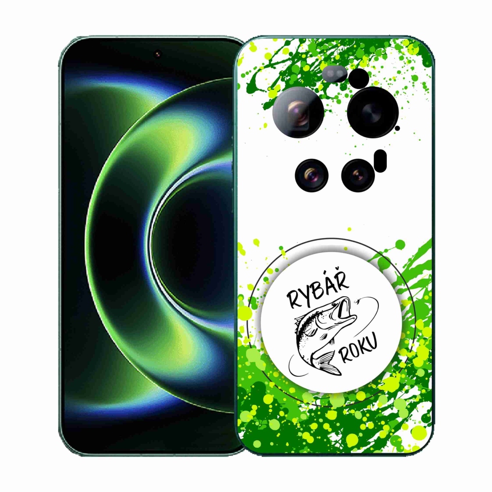 Gelový kryt mmCase na Xiaomi 17 Ultra - rybář roku bílé pozadí