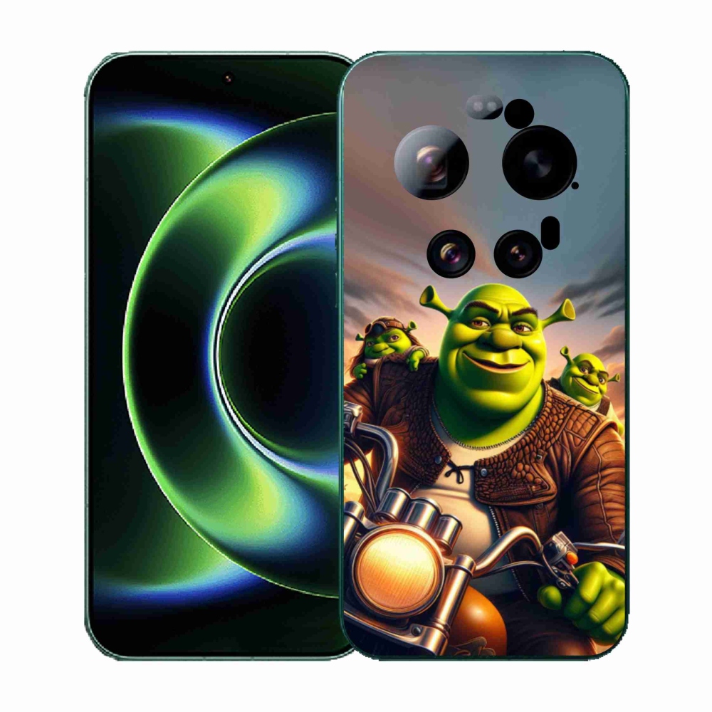 Gelový kryt mmCase na Xiaomi 17 Ultra - shrek na motorce