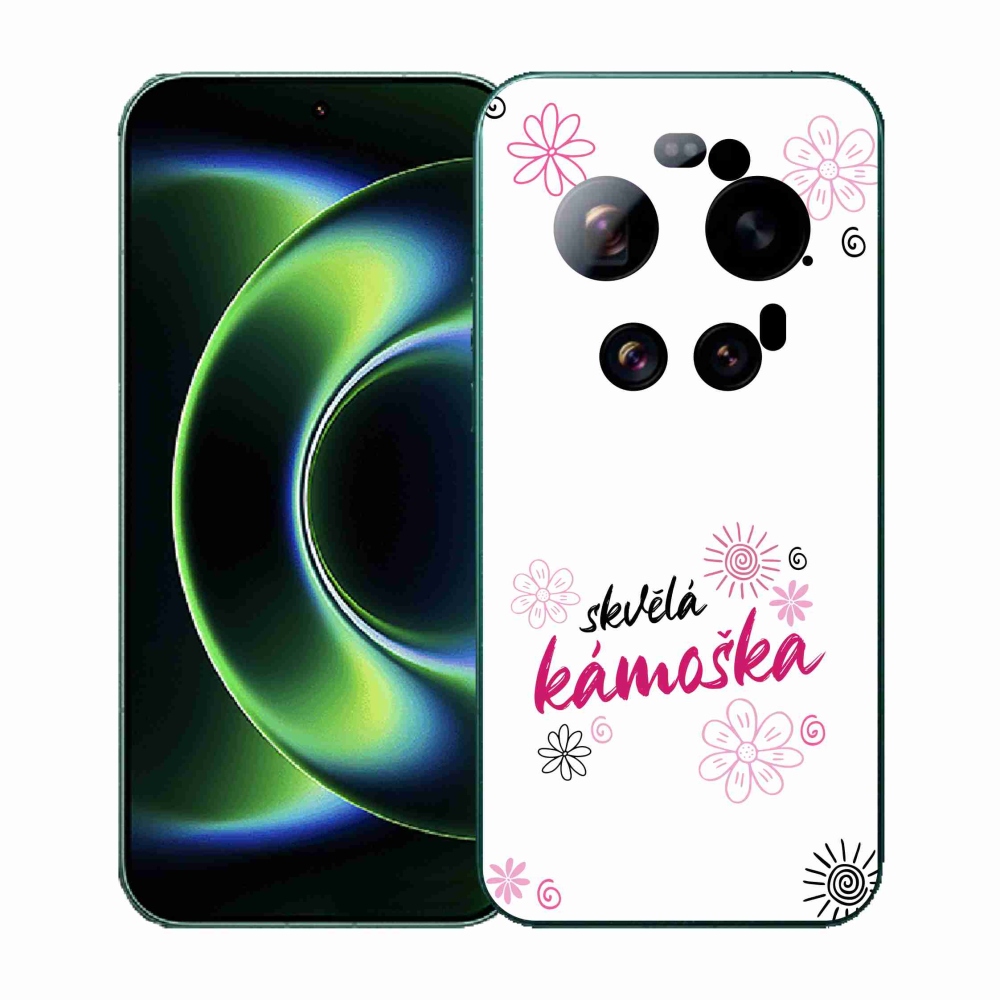 Gelový kryt mmCase na Xiaomi 17 Ultra - skvělá kámoška bílé pozadí