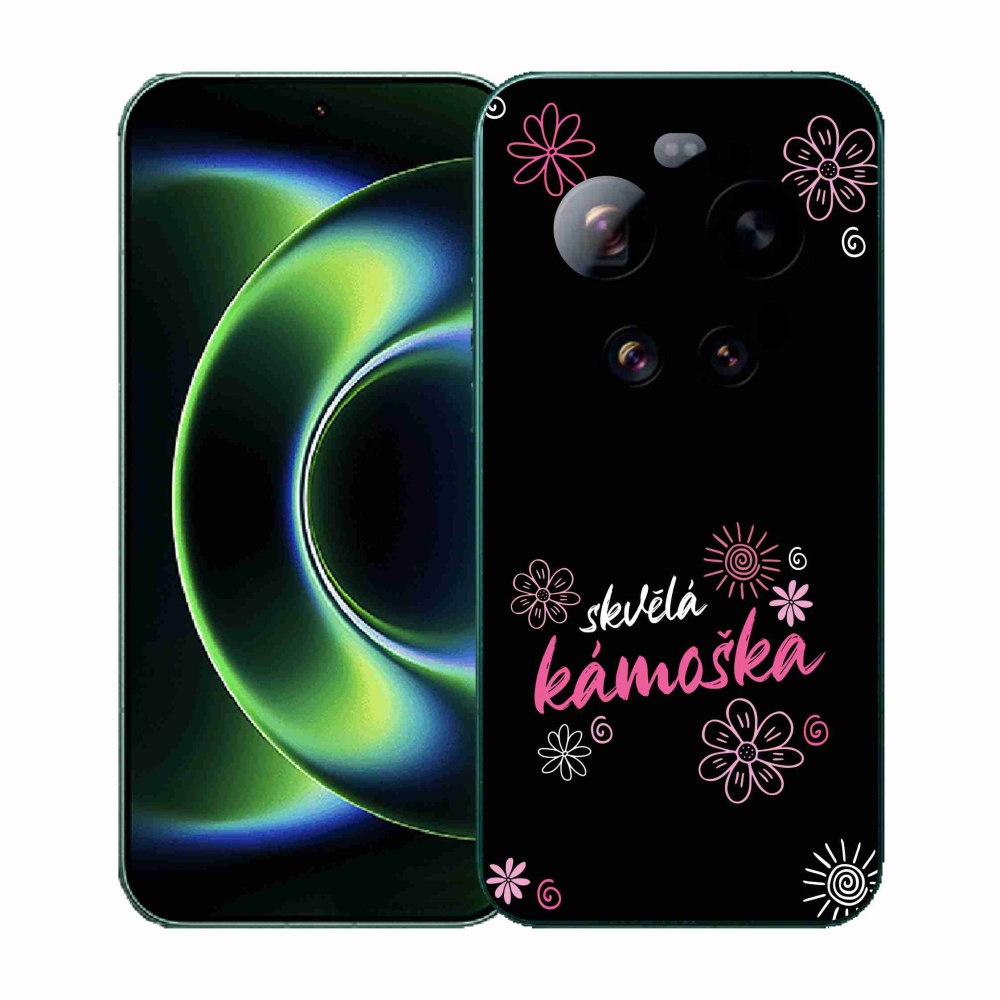 Gelový kryt mmCase na Xiaomi 17 Ultra - skvělá kámoška černé pozadí