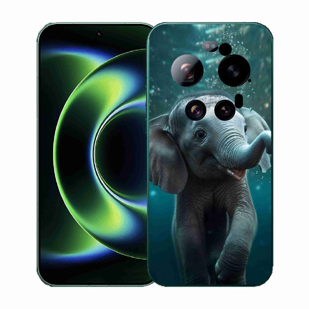 Gelový kryt mmCase na Xiaomi 17 Ultra - slůně pod vodou