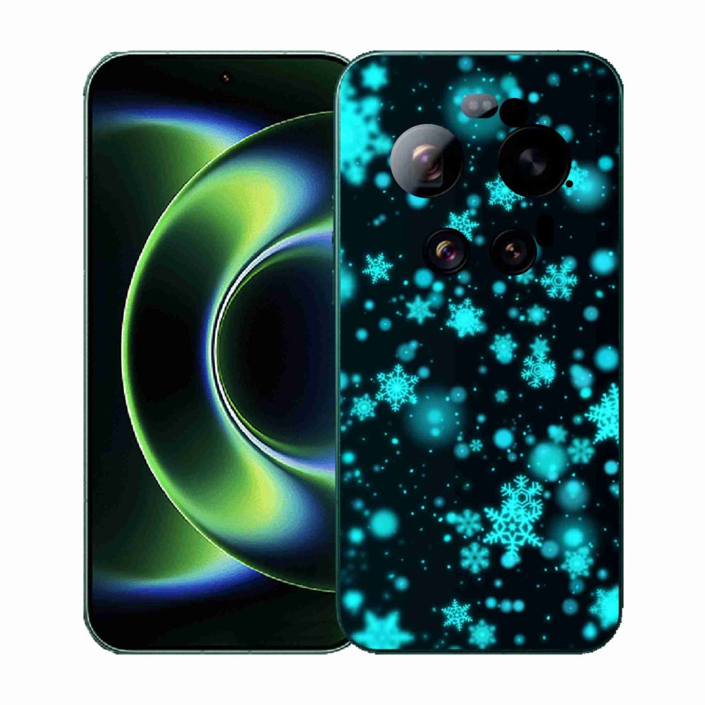 Gelový kryt mmCase na Xiaomi 17 Ultra - sněhové vločky 1