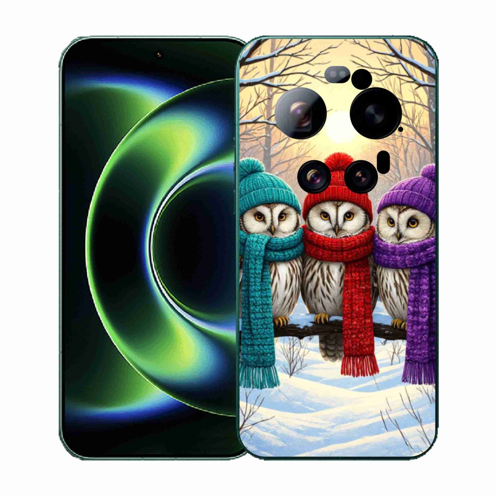 Gelový kryt mmCase na Xiaomi 17 Ultra - soví přátelé