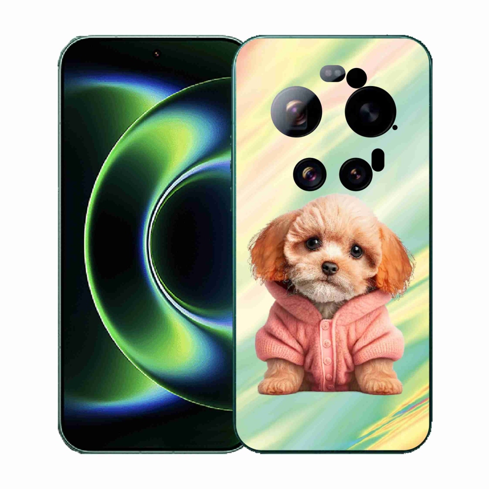 Gelový kryt mmCase na Xiaomi 17 Ultra - štěně ve svetru