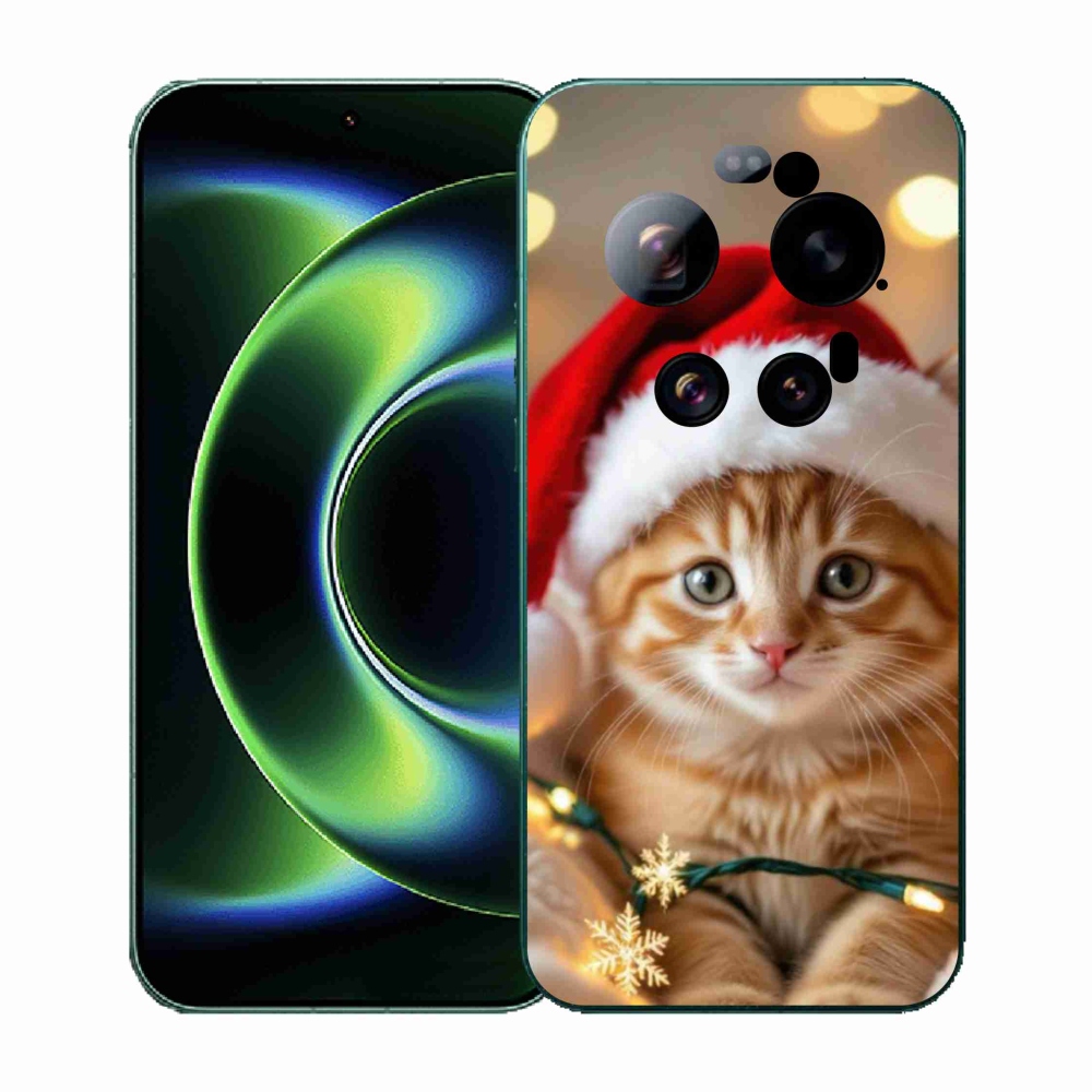 Gelový kryt mmCase na Xiaomi 17 Ultra - vánoční kotě