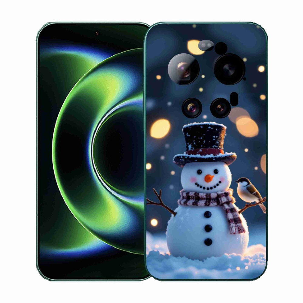 Gelový kryt mmCase na Xiaomi 17 Ultra - vánoční sněhulák