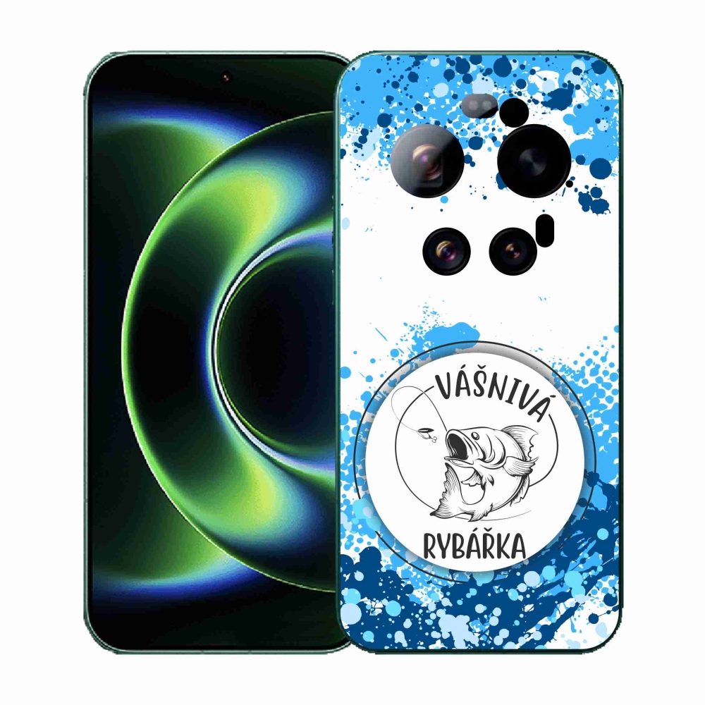 Gelový kryt mmCase na Xiaomi 17 Ultra - vášnivá rybářka bílé pozadí