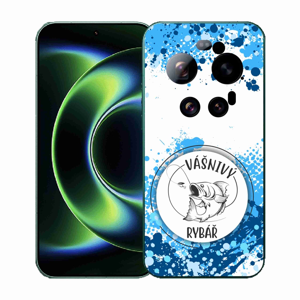 Gelový kryt mmCase na Xiaomi 17 Ultra - vášnivý rybář bílé pozadí