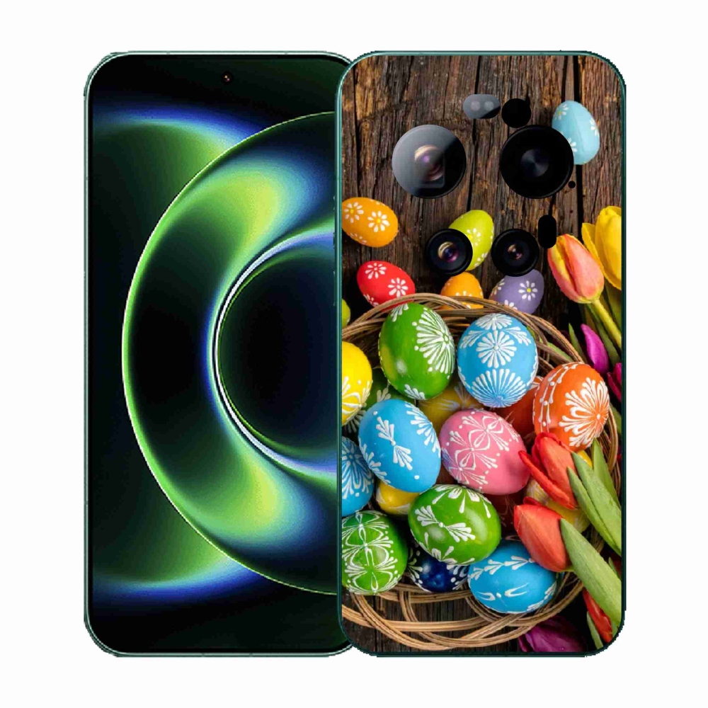 Gelový kryt mmCase na Xiaomi 17 Ultra - velikonoční vajíčka