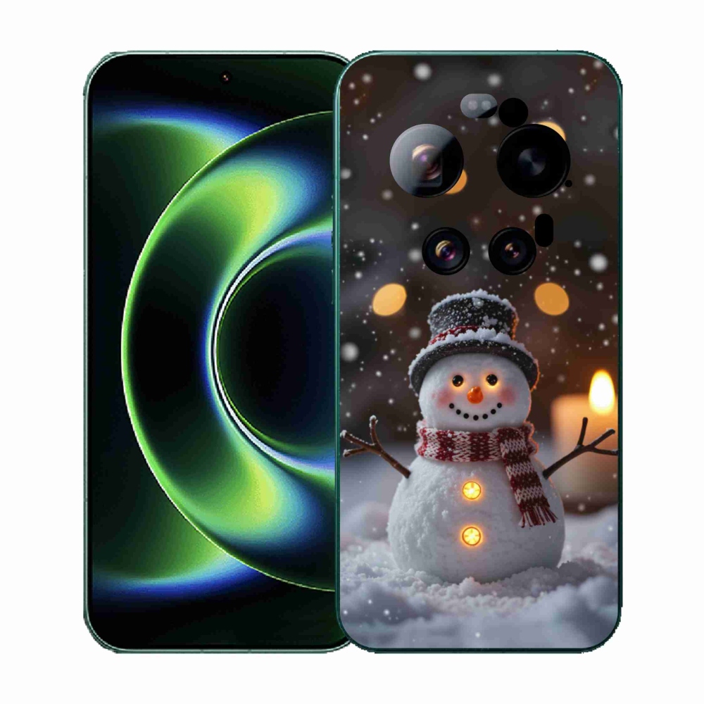 Gelový kryt mmCase na Xiaomi 17 Ultra - veselý sněhulák