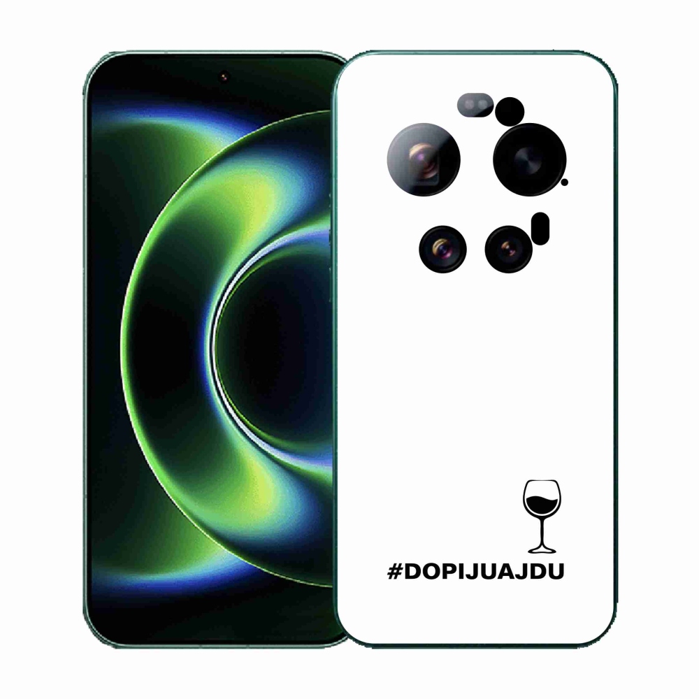 Gelový kryt mmCase na Xiaomi 17 Ultra - vinný motiv bílé pozadí