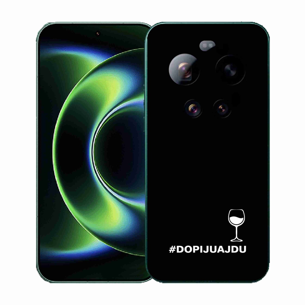 Gelový kryt mmCase na Xiaomi 17 Ultra - vinný motiv černé pozadí