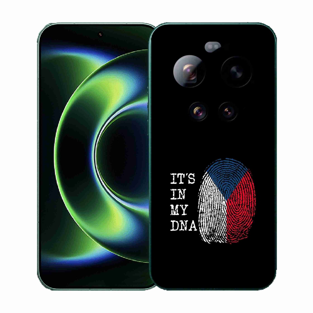 Gelový kryt mmCase na Xiaomi 17 Ultra - vlajka otisk prstu černé pozadí