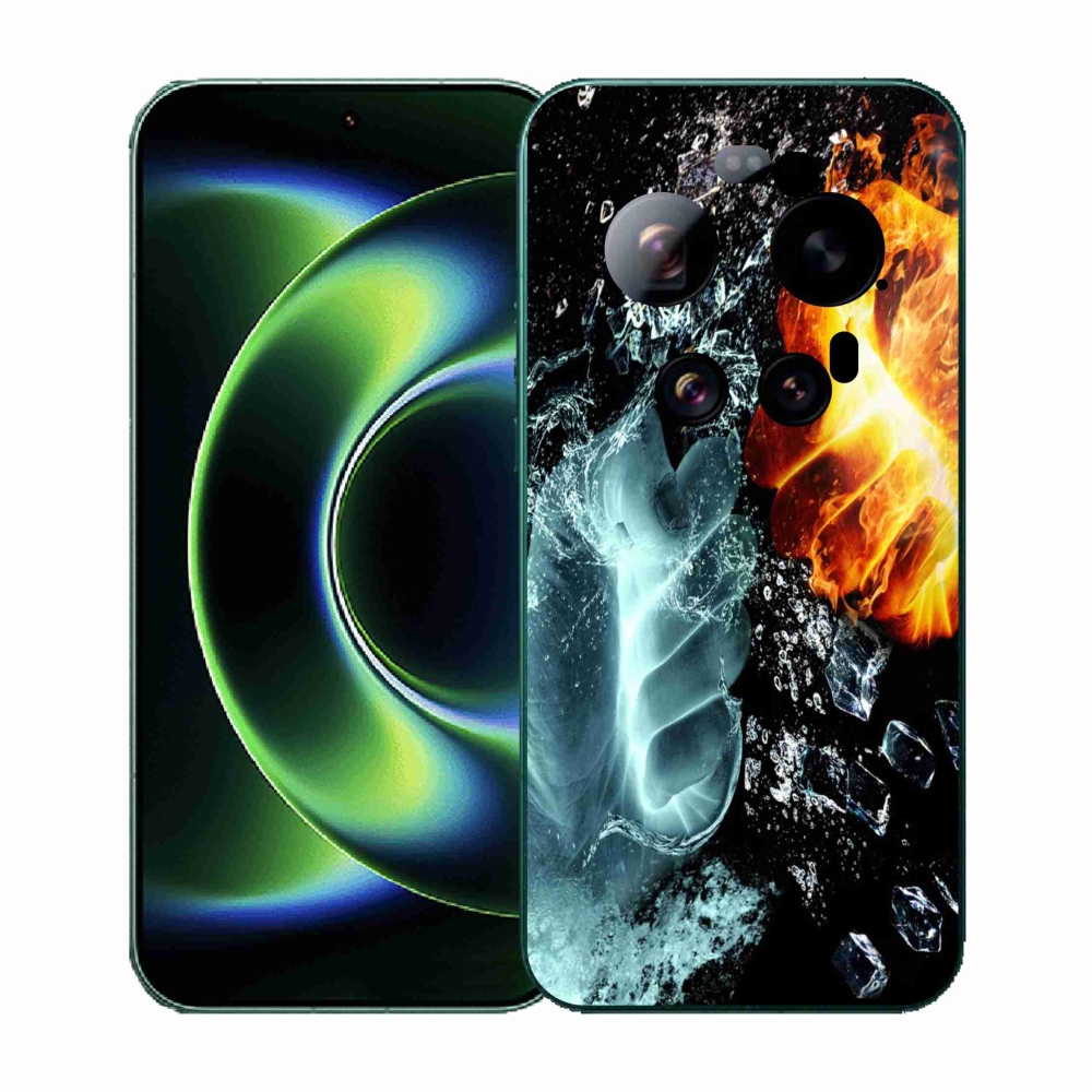 Gelový kryt mmCase na Xiaomi 17 Ultra - voda a oheň