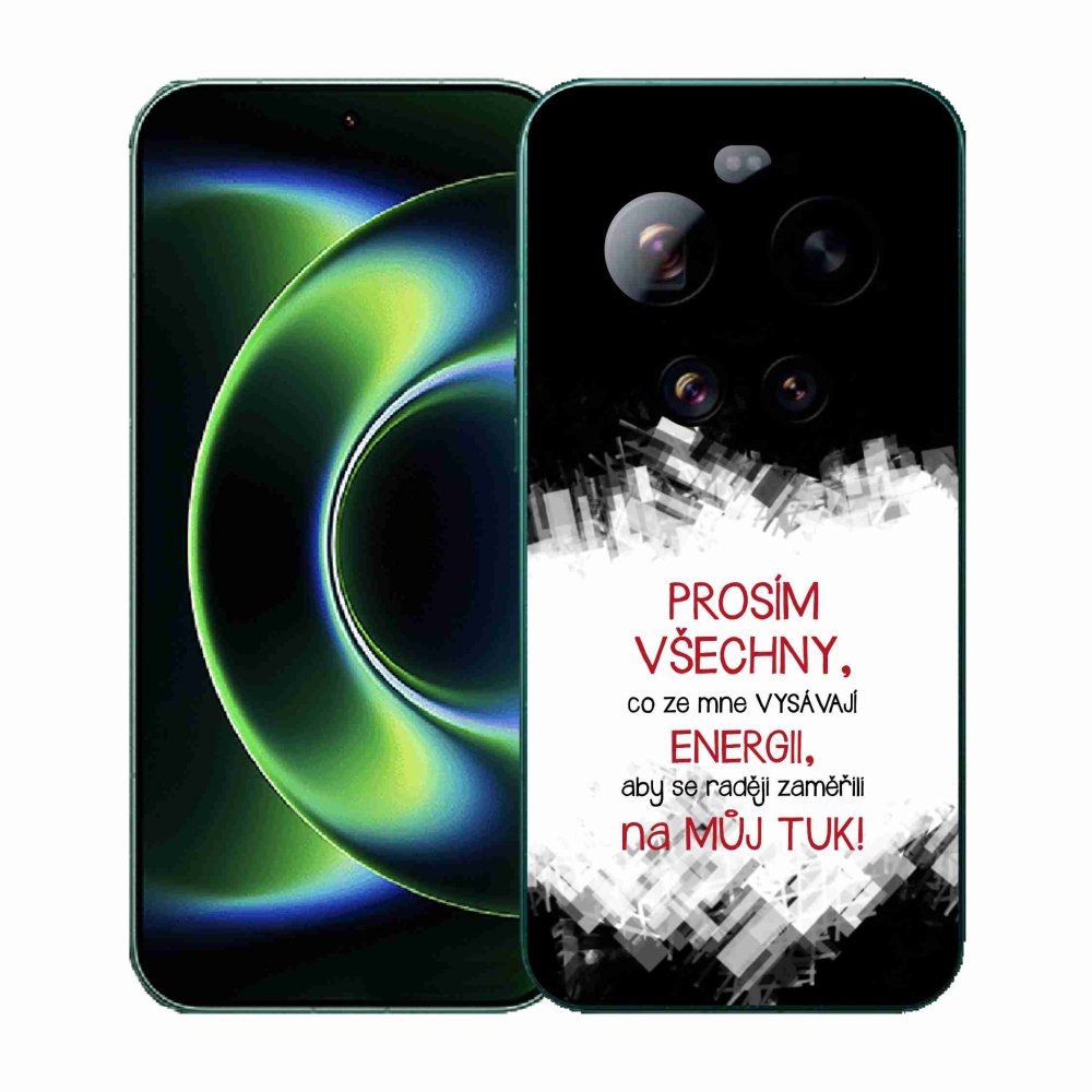 Gelový kryt mmCase na Xiaomi 17 Ultra - vtipný text 1 červený