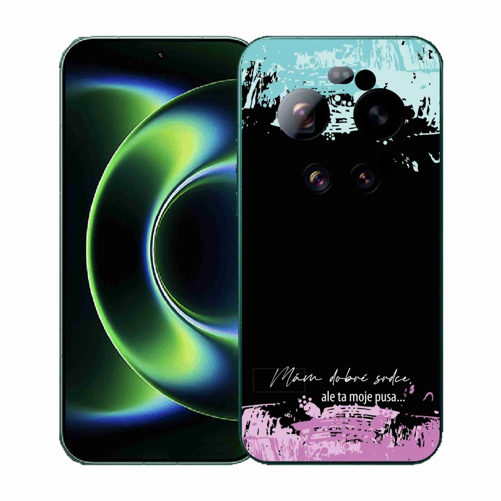 Gelový kryt mmCase na Xiaomi 17 Ultra - vtipný text 3 černé pozadí